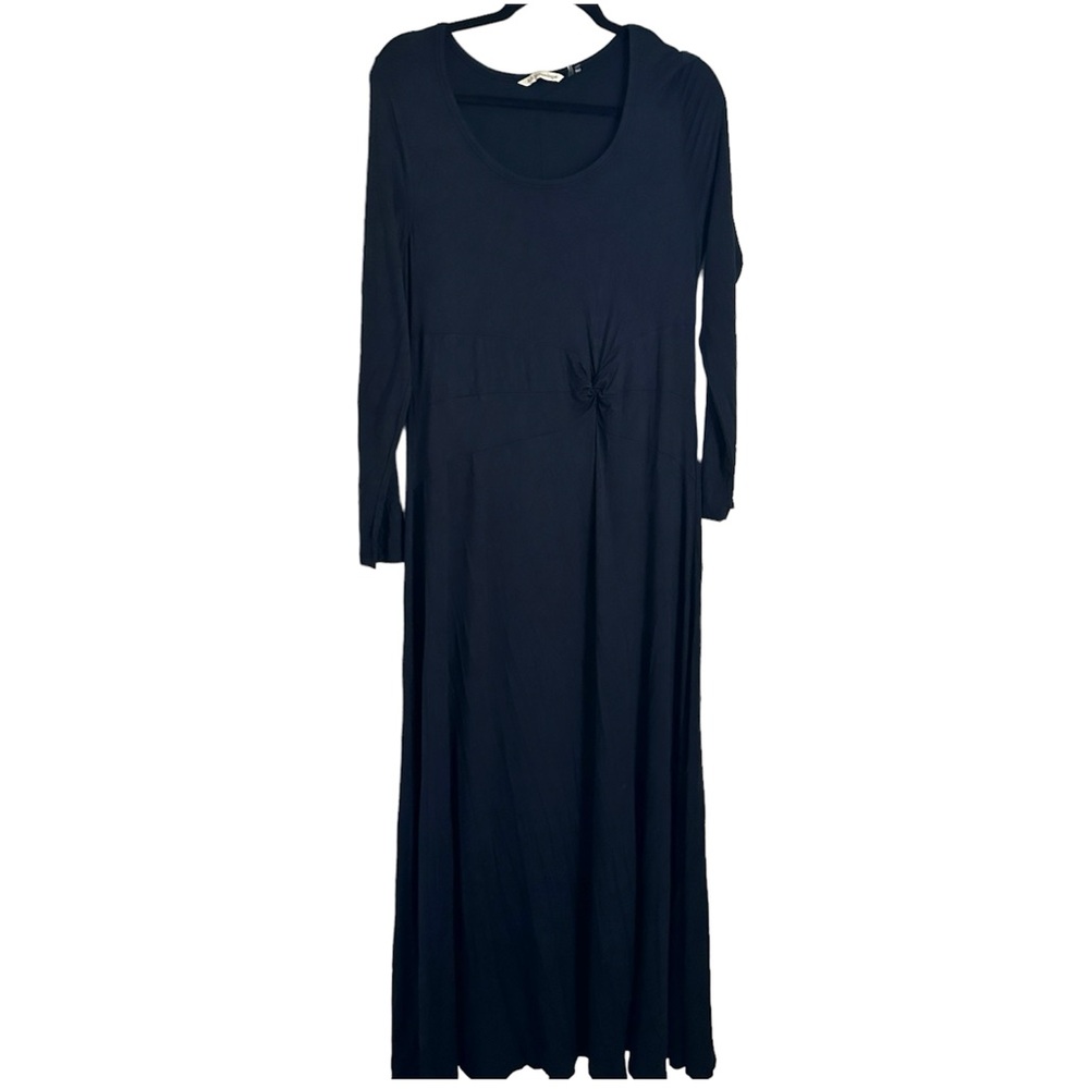 Soft Surroundings‎ Black Jersey Maxi Dress Knot Sz M